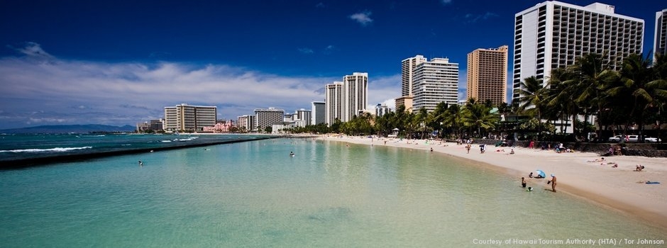 Waikiki beach view